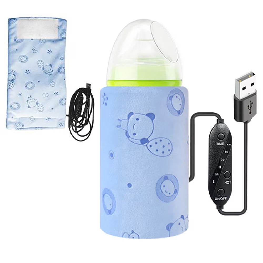 Portable USB Feeder Warmer Pouch - 42°C Baby Bottle Warmer for Travel & Home Use